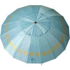 Blåa Parasoll på rea BigBuy Outdoor Stor Blå Strandparasol med SPF 50+ Skydd Ø 240 cm