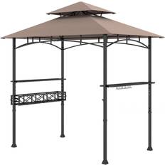Outdoor Grill Gazebo 2.4 x 1.5m Grey