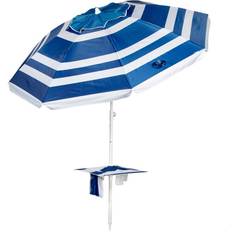 Sombrillas y Accesorios Aktive Sombrilla Playa Grande Inclinable 210 cm UV50 Marinera