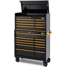 JCB Classic Design 42in Roller Cabinet and Top Tool Chest Stack