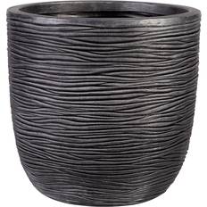 Strata Small Round Amalfi Pot - Black