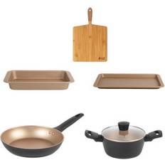 Russell Hobbs Cookware Sets Russell Hobbs 5-Piece Cooking Gold Cookware Set with lid 5 Parts