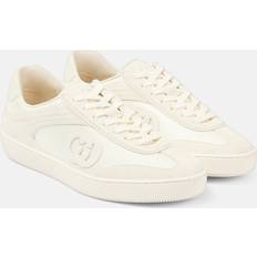 Gucci Skor Gucci G74 Suede-Trimmed Sneakers - White