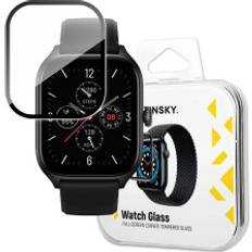 Hpa 9H Härdat Glas För Hela Xiaomi Amazfit GTS 4-Skärmen Svart Full Glue-Ram