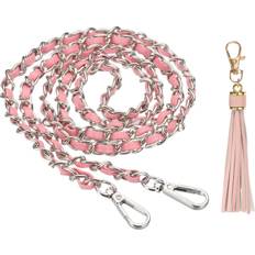 Pink Bag Accessories Uxcell Purse Chain Strap Replacement With Tassel - Pink/Silver