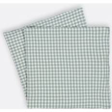 LA REDOUTE INTERIEURS Set of 2 Croizic 70 x 70 cm Gingham 100% Cotton Muslin Swaddles