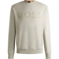 Boss Orange Webasic Logo Crew Sweatshirt - Light Beige
