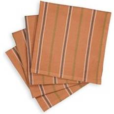Cotton Cloth Napkins LA REDOUTE INTERIEURS Set of 4 Hortense Striped Cotton Napkins 45 x 45 cm Cloth Napkin