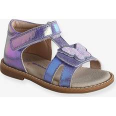 Purple Sandals Vertbaudet Hook-and-Loop Sandals for Babies - Violet