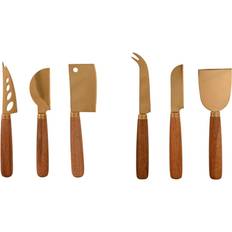 Osteknive på tilbud Home ESPRIT Golden Acacia Ost Kniv Sæt 2 Enheder Premium Rustfrit Stål Ostekniv 2stk