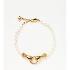 Missoma Harris Reed In Good Hands Pearl Bracelet - Gold Pearl