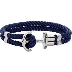 Nylon Phrep Armband - Marinblå/Silver