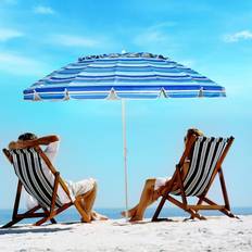 Strandparasol Aluminium Vippebar Terrasseparasol 243 cm