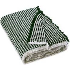 AM.PM Moutyan Cotton Wool Blanket 130 x 170 cm Fir Green/Black Blankets Green