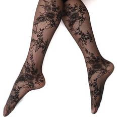 Herr Strumpbyxor & Stay-ups på rea Oroblu Sherr Lace Knee Highs - Black