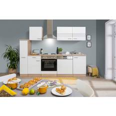 Meubles de Cuisine Respekta Cuisine Équipée Kitchenette En Chêne Blanc Merle