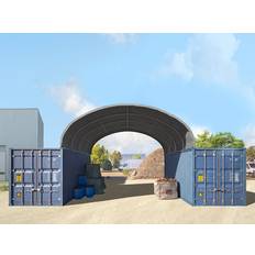 Oppbevaringstelt Toolport 6x6m Containertelt Grå PVC 2300