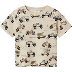 Beige Överdelar Name It Nmmhelsa Nreg SS Top - Toppar