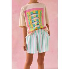 NEXT Shorts NEXT Bukser - Turkis/Pink/Hvid