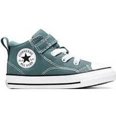 Green Trainers Converse Kids Chuck Taylor All Star Malden Street 1v Canvas Mid Top - Green/True Nature/White/Black