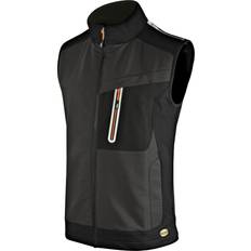 XXS Work Vests Diadora Utility Tech Carbon Workwear Vest - Dark Grey/Black