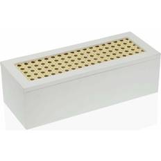 White Jewellery Storage Versa Rectangular White Jewelry Box - White