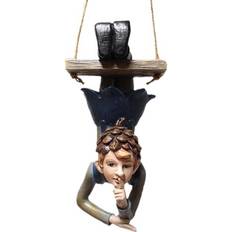 Zeblaze Resin Swing Fairy Statue Tree Hanging Ornament
