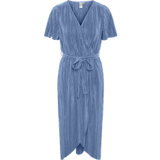 Yas Olinda Midi Wrap Dress - Ashleigh Blue