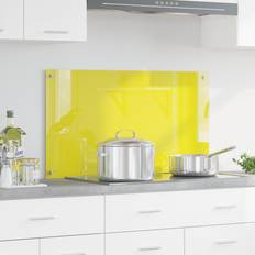Stänkskydd vidaXL Kök Splashback Gul 90x50x0.6 cm Härdat Glas Stänkskydd