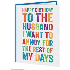 Husband Birthday Greetings Card Funny Comedy Humour Witty Cheeky Novelty Joke