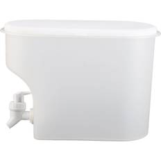 White Beverage Dispensers Tomtop Jms 3.5L White Beverage Dispenser with Spigot Large Cover