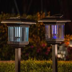 Tomtop Jms Solar Mosquito Killing Lamp Bug Zapper Outdoor Insect Fly Zapper