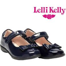 Lelli Kelly Low Top Shoes Lelli Kelly LK8206 (DE01) Perrie Navy Patent School Shoes F Width - 2.5 UK 35 EU