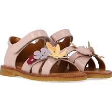 Angulus Rosebud Sandal Med Multifarvede Blomsterapplikationer - Rosa