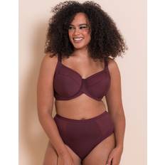 Brown - Elastane/Lycra/Spandex Bras Curvy Kate Wonder Fully Full Cup Side Support Bra - Auburn