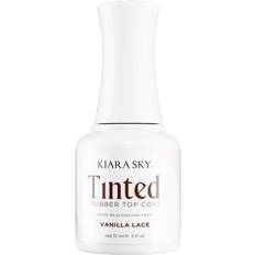 Top Coats Kiara Sky Non Wipe Tinted Rubber Top Coat - Vanilla Lace