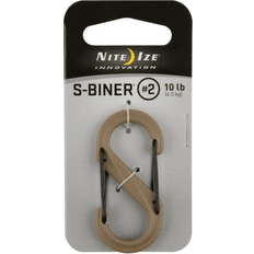 Nite Ize S-Biner Plastic Dual Carabiner 2 Coyote