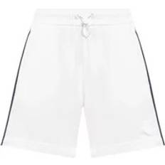 Moncler Byxor & Shorts Moncler Logo Trim Shorts - White