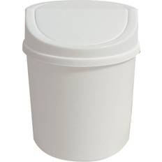 Desktop Garbage Bin Creative Flip Cover Mini Waste Paper Basket Storage Box Organizer with Lid
