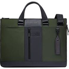 Green Briefcases Piquadro Brief 2 Briefcase RFID Protection Leather - Green