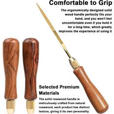 Konnwei 10pcs Gold-Colored Titanium-Plated Diamond File Set Rasp