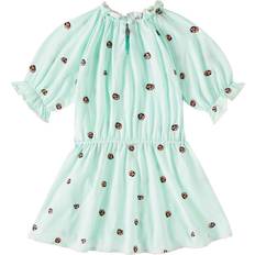 Organic Cotton Dresses Stella McCartney Kids Embroidered Cotton Dress - Green