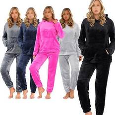 Pyjama A2Z Ladies Soft Warm Fleece Hooded Pyjamas - Women's