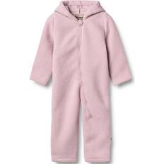 3-6M Fleece heldragter Børnetøj Wheat Fleecedragt Allo - Lavender Mist