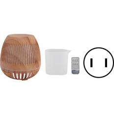 Vestidos 400ml Wood Grain Humidifier 8W 24V Remote Control 35dB Ultra Quiet Essential Oil Diffuser