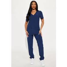 On Call Jogger Stretch Uniform Scrub Set - Navy