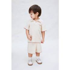H&M Baby Beige 2-Piece Bouclé-Knit Set - Beige