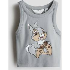 H&M Girls Grey Printed Vest Top - Grey