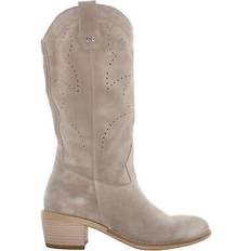 NeroGiardini Basoli Suede Western Pull On Boots - Brown