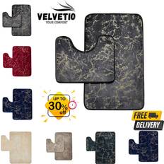 Gaveno Cavailia Luxury Glitter Bath Mat and Pedestal Set